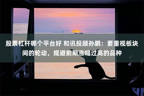 股票杠杆哪个平台好 和讯投顾孙鹏：要重视板块间的轮动，规避前期涨幅过高的品种