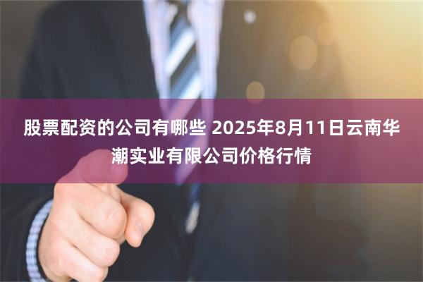 股票配资的公司有哪些 2025年8月11日云南华潮实业有限公司价格行情