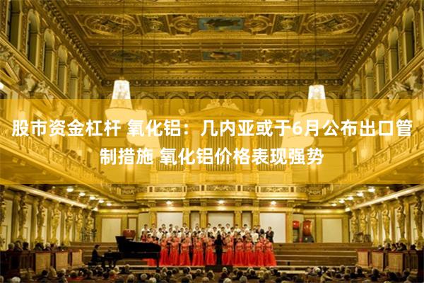 股市资金杠杆 氧化铝：几内亚或于6月公布出口管制措施 氧化铝价格表现强势
