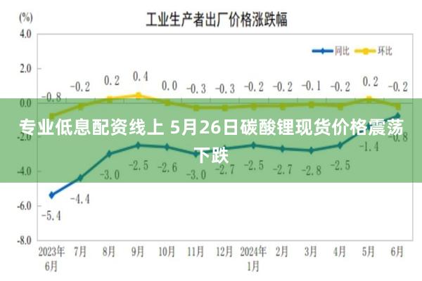 专业低息配资线上 5月26日碳酸锂现货价格震荡下跌