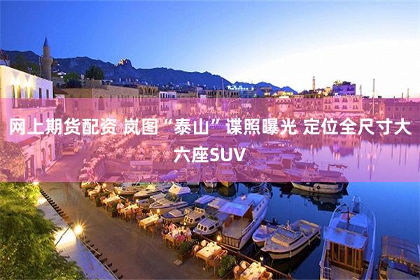 网上期货配资 岚图“泰山”谍照曝光 定位全尺寸大六座SUV
